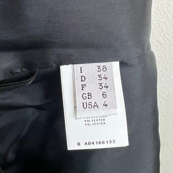 New Moschino Vintage Y2K Black Ruched Cocktail Dress Women's 4 Cheap and Chic - Picture 9 of 10